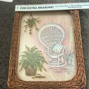 Vintage plastic wicker look 3D picture
